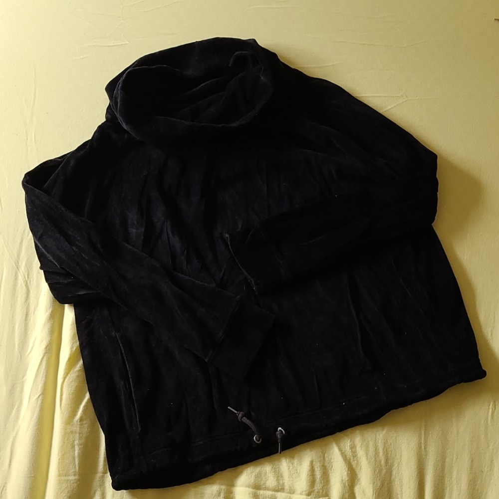 Athleta cowl-neck velour sweatahirt